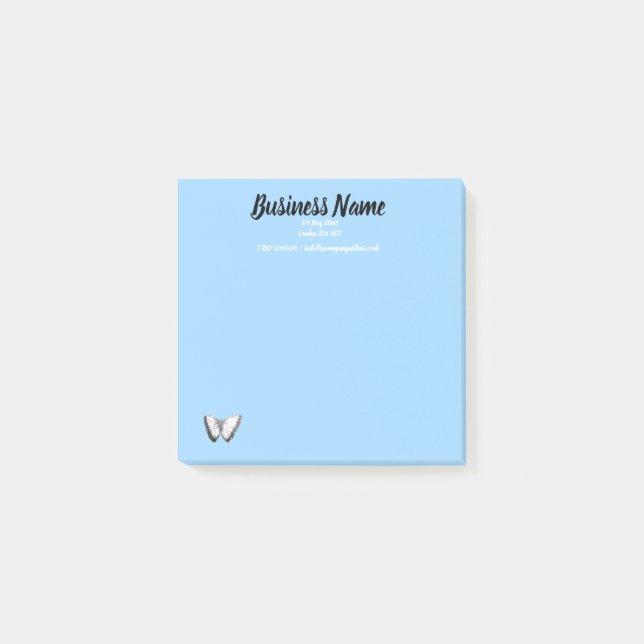 Post-it® Élément marketing personnalisé bleu (Devant)