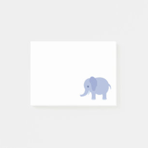Post-it® Éléphant adorable de bébé bleu
