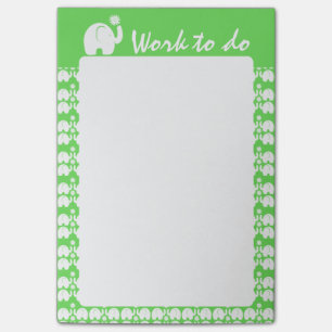 Post-it® Eléphant avec Motif de marguerite