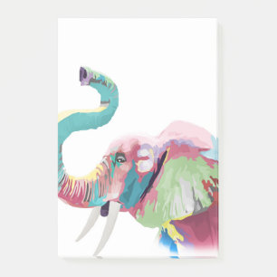 Post-it® Eléphant coloré cool tendance