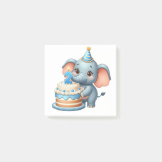 Post-it® Éléphant Mignon 2ème Anniversaire
