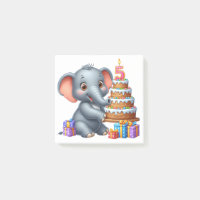 Éléphant Mignon 5ème Anniversaire
