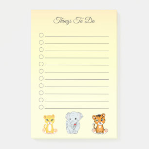 Post-it® Eléphant, Tigre Et Leopard À Faire