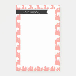 Post-it® Eléphants blancs chic de Bohême Personnalisé