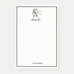 Post-it® Emblème d'élevage de l'Unicorne héraldique