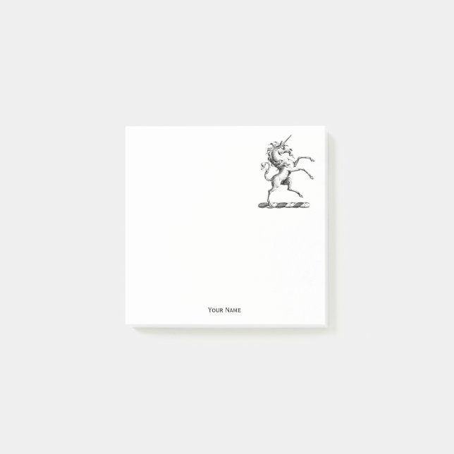 Post-it® Emblème d'élevage de l'Unicorne héraldique (Devant)