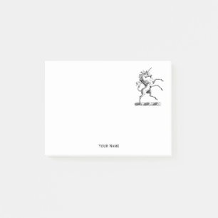 Post-it® Emblème d'élevage de l'Unicorne héraldique