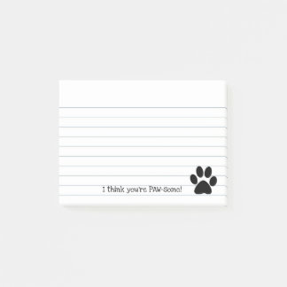 Post-it® Empreinte de patte brut