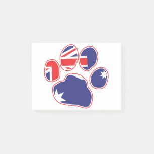 Post-it® Empreinte de patte du drapeau australien