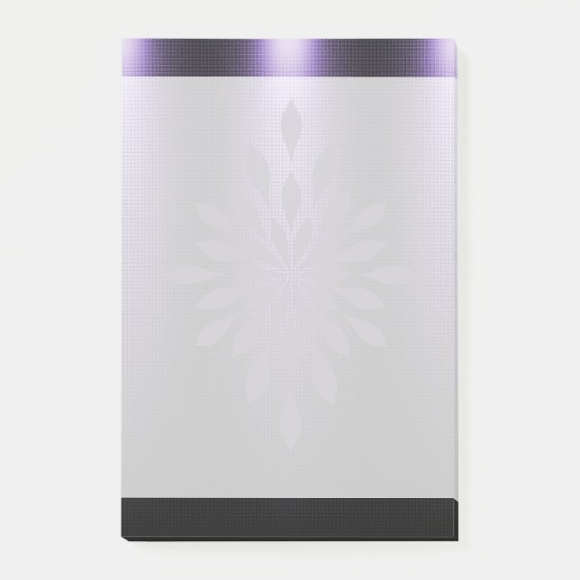 Post-it® Empreinte violette noire métallique à l'apparence  (Devant)