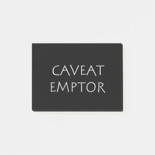 Post-it® Emptor Caveat
