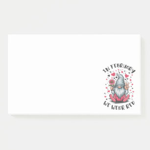 Post-it® En février, nous portons du rouge pour la sensibil