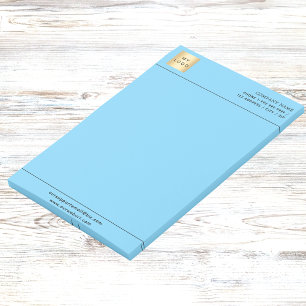 Post-it® En-tête du logo commercial bleu ciel