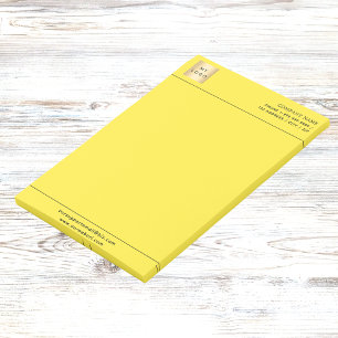 Post-it® En-tête du logo de l'entreprise jaune