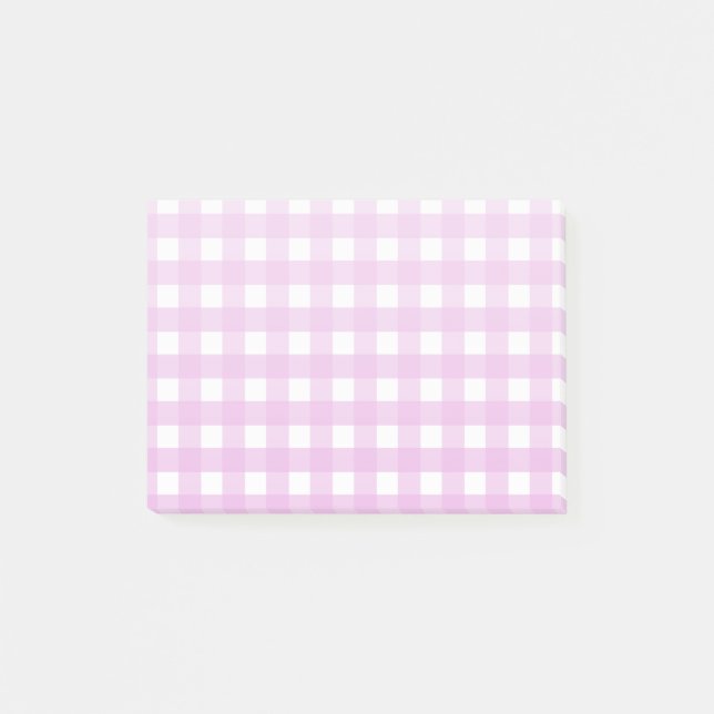 Post-it® En vichy rose pâle (Devant)