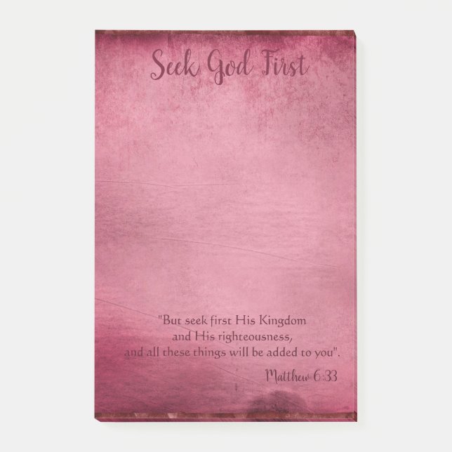 Post-it® Encourager Dieu d'abord (Devant)