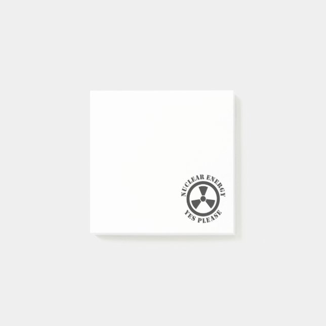 Post-it® Énergie nucléaire, oui, s'il vous plaît, énergie n (Devant)