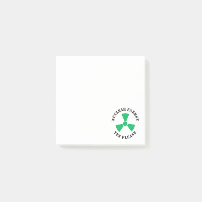 Post-it® Énergie nucléaire, oui, s'il vous plaît, énergie n (Devant)