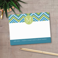 Énorme Motif Chevron brillant avec Monogramme pers
