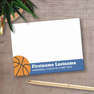Post-it® Enseignant de basket-ball ou d'éducation physique