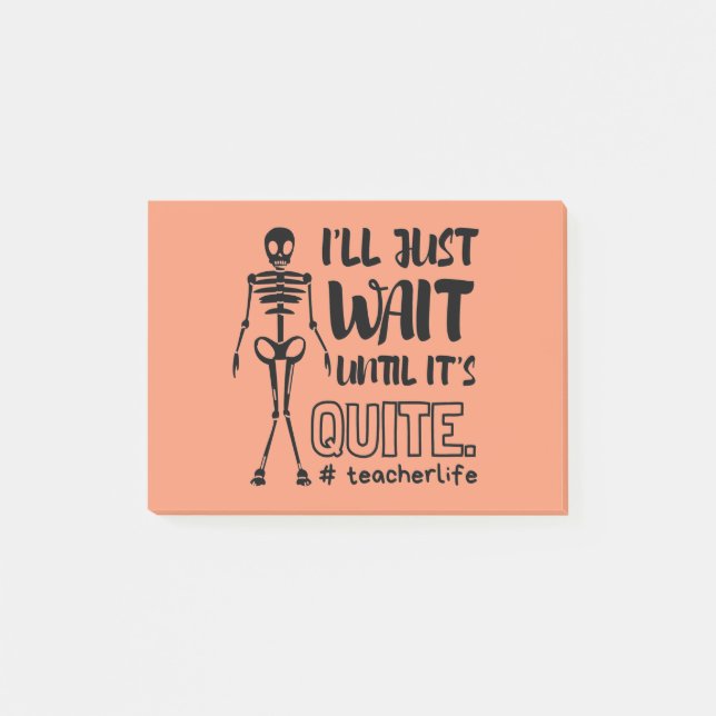 Post-it® Enseignant d'Halloween Enseignant d'automne (Devant)