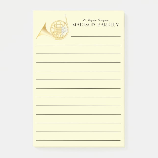 Post-it® Enseignant du groupe de musiciens de la Corne fran (Devant)