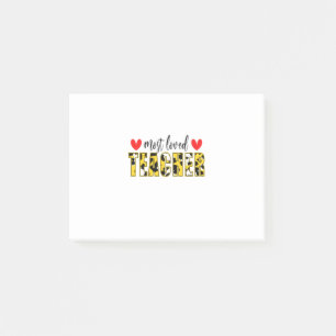 Post-it® Enseignant L'art le plus aimé Enseignant