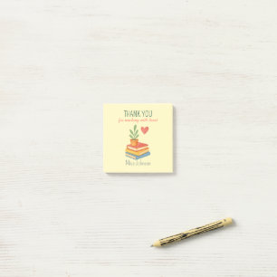 Post-it® Enseignant Merci - Cadeau d'appréciation du coeur