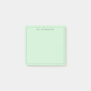 Post-it® Enseignant Personnalisé Depuis Le Bureau De Green