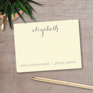 Post-it® Ensemble de papeterie jaune beurre et gris pour fe