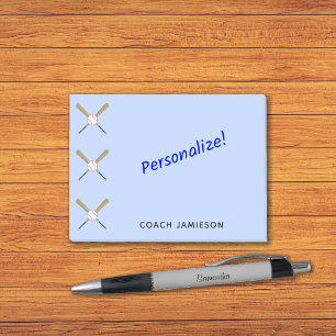 Post-it® Entraîneur de baseball personnalisé croisé chauves