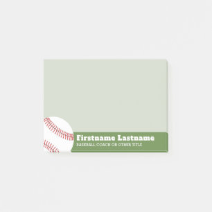 Post-it® Entraîneur ou enseignant de baseball - Dessin mod