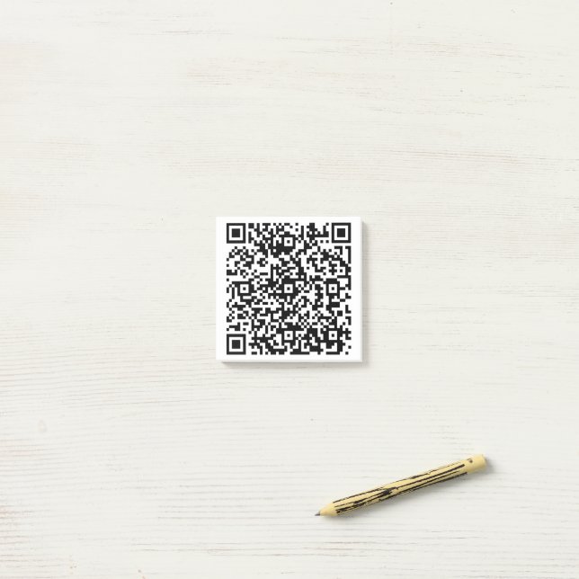 Post-it® Entreprise de code QR personnalisé (Sur un bureau)