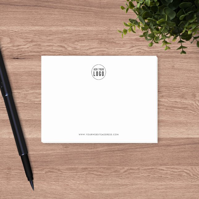 Post-it® Entreprise personnalisée Ajouter un logo minimalis (Créateur téléchargé)
