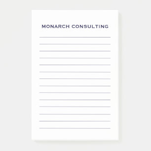 Post-it® Entreprise personnalisée simple liée à la marine