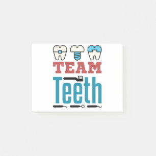 Post-it® Équipe Dents Escouade dentaire Personnel Dentiste