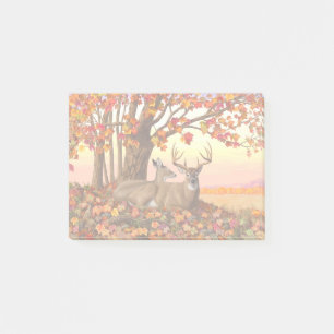 Post-it® Érable d'automne du cerf blanc