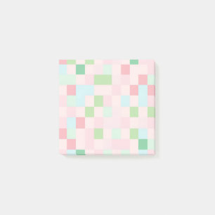 Post-it® Espaces de travail Pastel à carreaux Cottagecore P