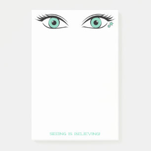 Post-it® Espionnage humoristique Les Yeux Verts Art Personn