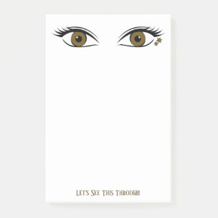 Post-it® Espionnage personnalisé humoristique yeux Brown