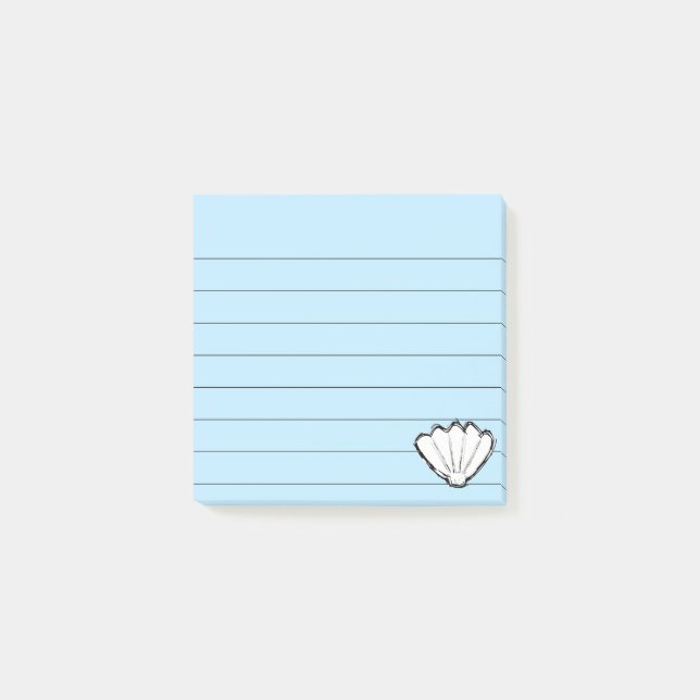 Post-it® Esquisse de coquillage 3x3 (Devant)