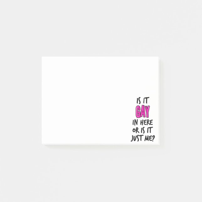 Post-it® Est-Ce Gay Ici ? (Devant)
