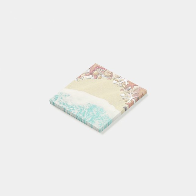 Post-it® Eté Mariage Sandy Beach Starfish Sea Shells (Incliné)