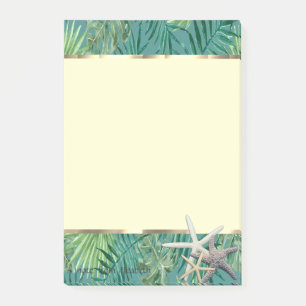 Post-it® Étoile de mer, feuille de palmier moderne