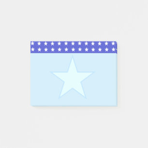 Post-it® Étoile sur fond bleu clair