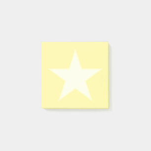 Post-it® Étoile sur jaune clair