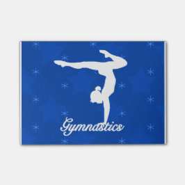 Post-it® Étoiles bleues de fille de gymnastique