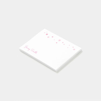 Post-it® Étoiles de rose personnalisées