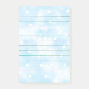 Post-it® Etoiles personnalisées à liaison simple Aquarelle 