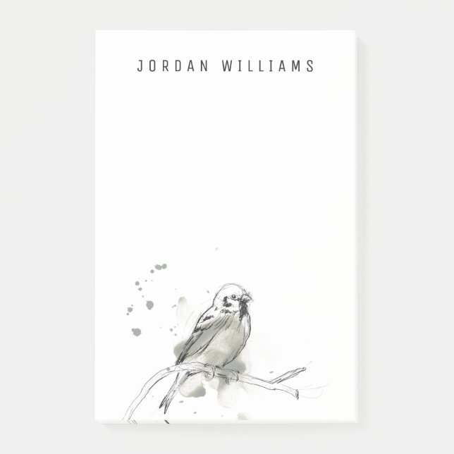 Post-it® Étude des oiseaux de la nature (Devant)